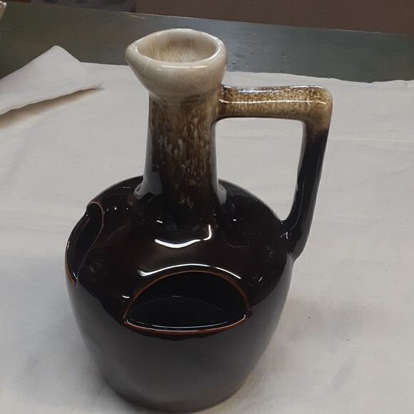 Glazed Pitcher Shaped Pottery Planter, 8" - Picture 1 of 4